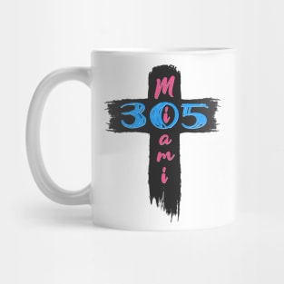 Faithful in the 305: Miami Cross Design Mug